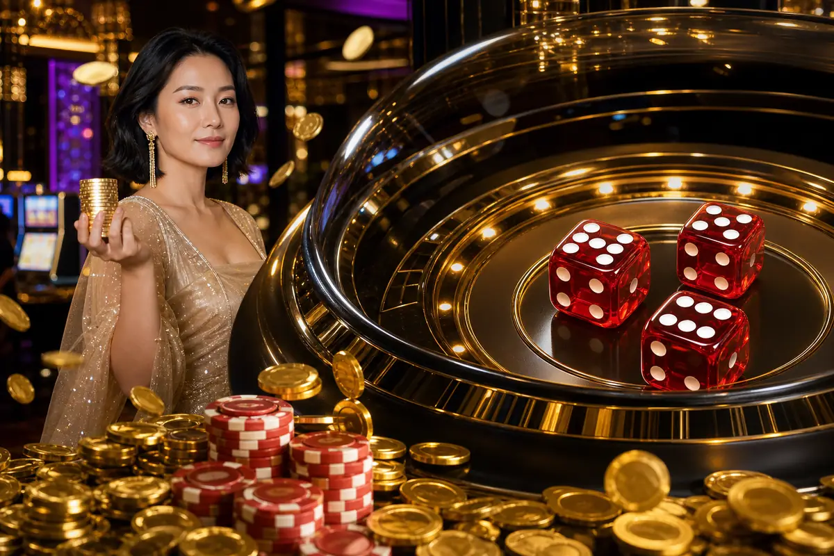 128mega Casino suasana meja dealer langsung